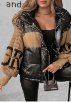 Prešívaná Bunda Cold Hands čierno-ťavia