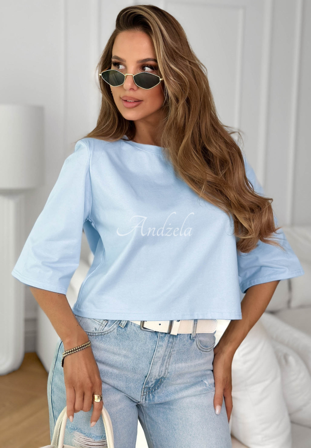 Bavlnen&eacute; kr&aacute;tke tričko Springtime Babe blankytn&yacute;