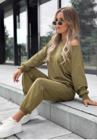 Tepláková súprava Easy Fit khaki
