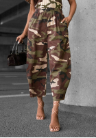 látkové Nohavice joggery moro Hidden Path khaki