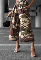 Nohavice z zakładkami moro Wild Energy khaki