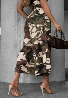 Nohavice z zakładkami moro Wild Energy khaki