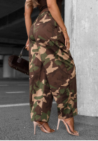 látkové Nohavice balloon moro Camo Charm khaki