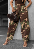 látkové Nohavice balloon moro Camo Charm khaki
