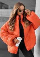 Krátka Prešívaná Bunda bomberka Fall Favorites oranžová