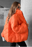 Krátka Prešívaná Bunda bomberka Fall Favorites oranžová