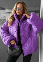 Krátka Prešívaná Bunda bomberka Fall Favorites oranžová