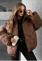 Krátka Prešívaná Bunda bomberka Fall Favorites oranžová