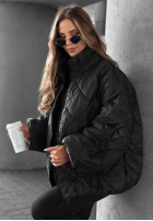 Krátka Prešívaná Bunda bomberka Fall Favorites oranžová