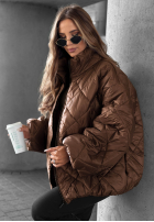 Krátka Prešívaná Bunda bomberka Fall Favorites oranžová