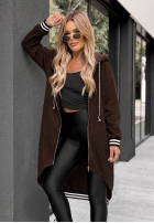 Długa Mikina oversize s kapucňou Cozy Hour čierna