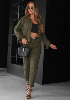 Bunda džínsová More Than Ever khaki