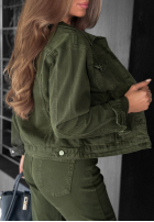 Bunda džínsová More Than Ever khaki
