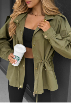 Lekka Bunda parka s kapucňou Street Glow béžová