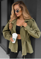 Lekka Bunda parka s kapucňou Street Glow béžová
