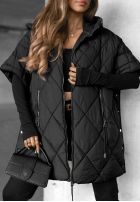 Prešívaná Vesta oversize Daily Comfort čierna