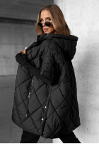 Prešívaná Vesta oversize Daily Comfort čierna