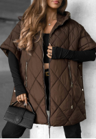Prešívaná Vesta oversize Daily Comfort čierna