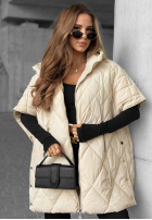Prešívaná Vesta oversize Daily Comfort čierna