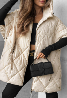 Prešívaná Vesta oversize Daily Comfort čierna