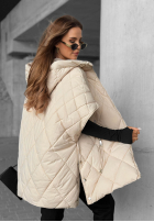 Prešívaná Vesta oversize Daily Comfort čierna