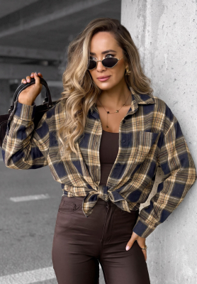 Dlh&aacute; k&aacute;rovan&aacute; ko&scaron;eľa Fall Edit tmavomodr&aacute;