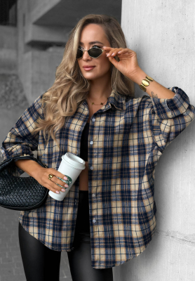 K&aacute;rovan&aacute; ko&scaron;eľa s bavlnou a visk&oacute;zou Cozy Edit tmavomodr&aacute;