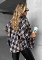 Košeľa w kratę Cozy Edit tmavomodrá