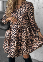 Šaty oversize z falbanka Modern Charm béžová