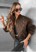 Krátka Prešívaná Bunda bomberka Feeling Fall čokoládová