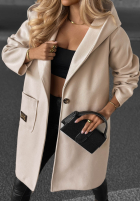Dlhý Kabát oversize s kapucňou Autumn Coat čokoládový