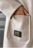 Dlhý Kabát oversize s kapucňou Autumn Coat čokoládový