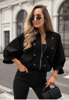 Bunda napoleonka Elegant Force čierna
