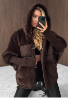 Prešívaná Bunda z futerkiem Snow & Pines čokoládová