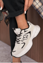 Sneakersy Amber Affair béžovo-čierne