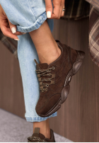 semiošové sneakersy New Journey čokoládové