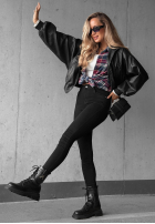 Nohavice džínosové skinny Denim Vibes čierne