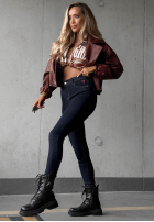Nohavice džínosové skinny Denim Glow tmavomodré