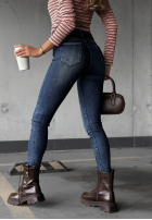 Nohavice džínosové skinny z paskiem Worth Knowing modré