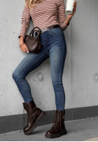 Nohavice džínosové skinny z paskiem Worth Knowing modré