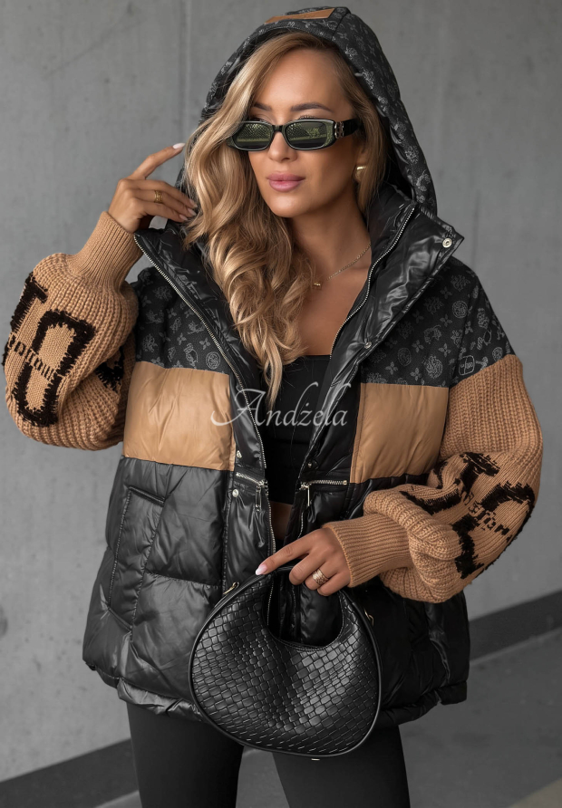 P&aacute;perov&aacute; bunda Cold Hands čierno-ťavia