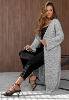 Dlhý kardigan Cozy Haven čierne