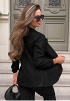 klasičen Sako bez zapięcia Flawless Style čierna
