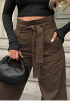 Nohavice džínosové mom fit Honey Light khaki