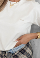 Bawełniana Blúzka z długim rękawem Simple Chic ecru