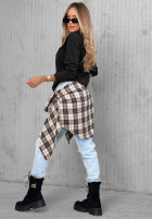 Bawełniana Blúzka z długim rękawem Simple Chic ecru