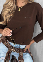 Bawełniana Blúzka z długim rękawem Simple Chic ecru