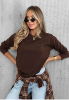 Bawełniana Blúzka z długim rękawem Simple Chic ecru