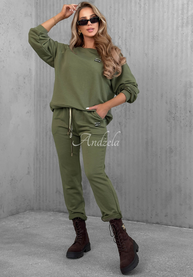 Bavlnen&aacute; tepl&aacute;kov&aacute; s&uacute;prava Misty Melody khaki