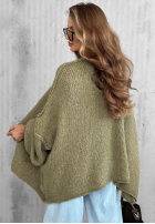 Sveter kardigan oversize bez zapięcia Candle Nights khaki